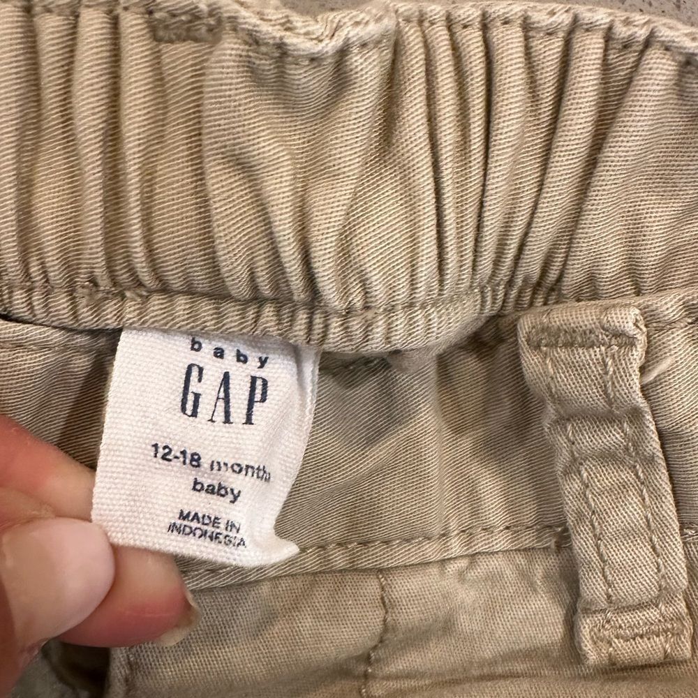 Gap babyGap Boy Khaki Long Pants Size 12-18 Months - Picture 3 of 4